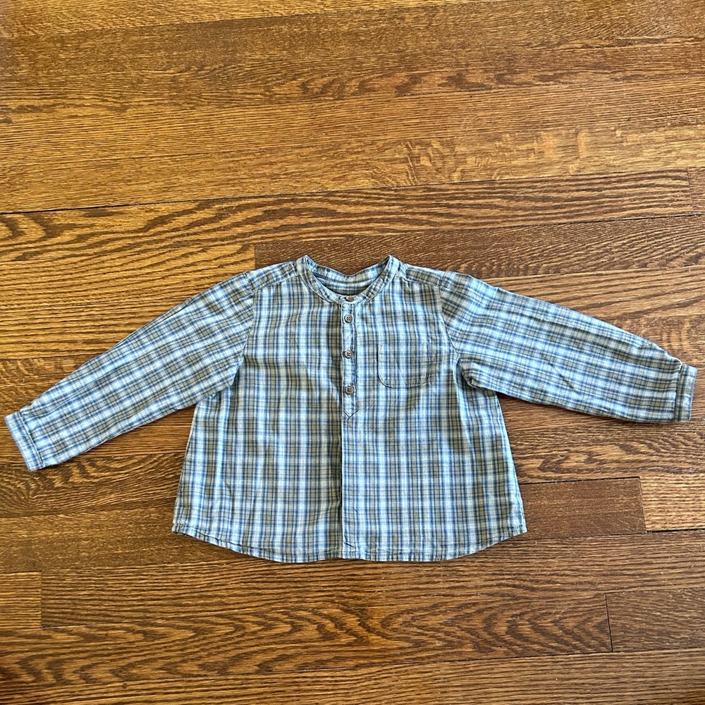 Bonpoint cotton boys tunic button down size 2 years